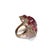 Bochic “Capri” Vintage Ruby, Amethyst & Multi Sapphire Ring - 18K Gold & Silver For Sale - Image 14 of 18