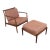 Mid 20th Century Dux Lowback Lounge Chair + Ottoman by Folke Ohlsson For Sale