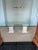 48” x 96” x 3/4” Glass top with Ogee edge and 2” radius corners, Tempered Annea 2 Corinthian Column Capital pedestals 8...