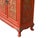 Oriental Red Matte Golden Relief Carving Small Cabinet Chest For Sale - Image 9 of 13