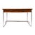 1930s Schumacher French Tubular Oak & Chrome Desk with Drawers For Sale In New York - Image 6 of 6