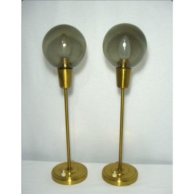 1970s Glass Lamps from Falkenbergs Belysning, Set of 2 For Sale - Image 5 of 9