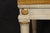 Wood 1950's Set 10 Louis XVI French Empire Style Painted Parcel Gilt Dining Chairs For Sale - Image 7 of 13