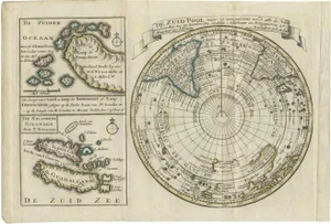 Antique Map of the South Pole by Keizer & De Lat, 1788