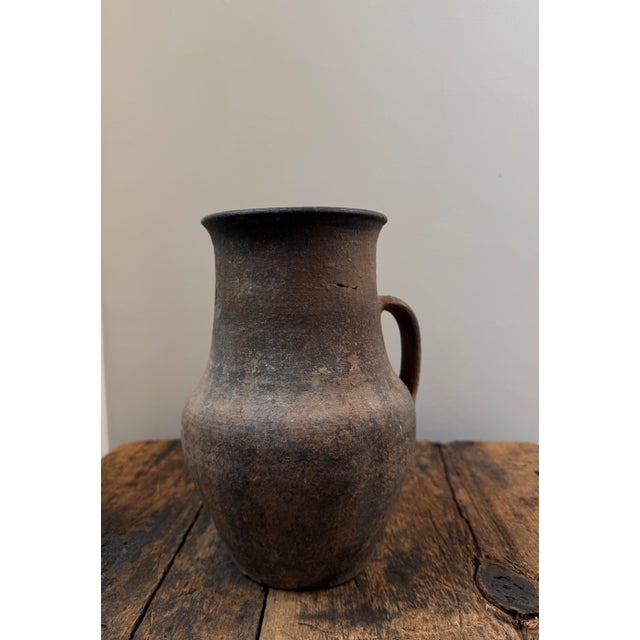 Brown 1930s Clay Vessel Vase For Sale - Image 8 of 11
