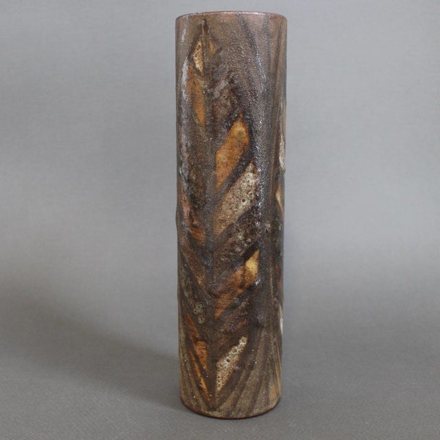 1960s Mid-Century Modern French Ceramic Flower Vase by Alexandre Kostanda, 1960s For Sale - Image 5 of 15