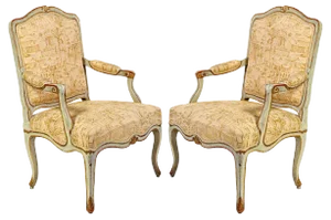 Set of 18th-Century Italian Painted Armchairs