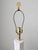 A vintage Chinoiserie style ceramic gourd lamp in original condition, marked Made in Hong Kong. Measurements: base 6" x "6...