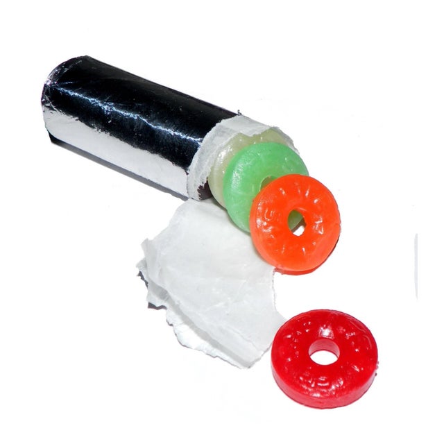 Red 90s Judith Leiber Pillbox Crystal Life Saver Mint Candy Pill Box Red Green Lieber Vintage For Sale - Image 8 of 8