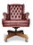 20th Century Button Back Chesterfield Revolving Desk Chair with Polished Burgundy Red Leather Upholstery with Tilt Action...