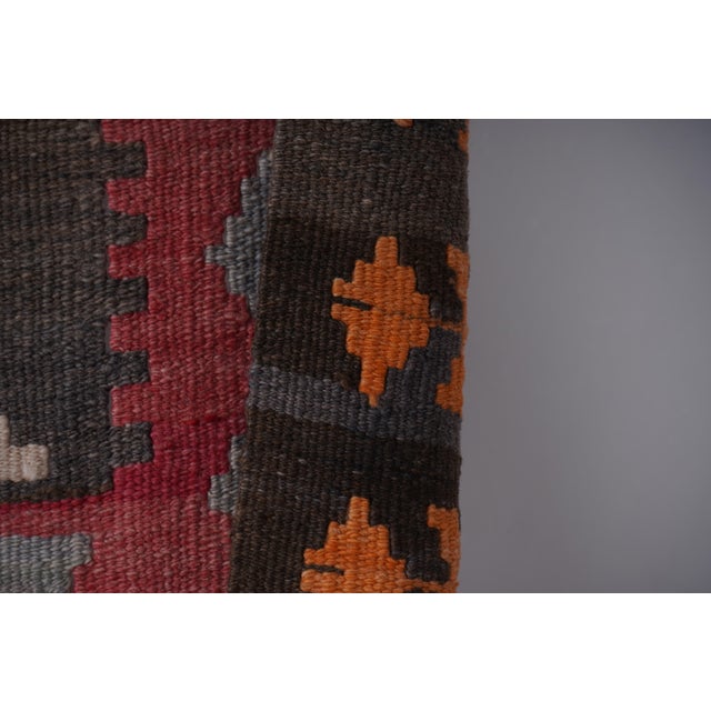 Vintage Striped Turkish Kilim Runner 2'8'' X 16'7'' For Sale - Image 10 of 11