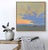 Across Hope by Michael Magrin | Oil on linen Landscape with sunset and clouds. For Sale - Image 4 of 5