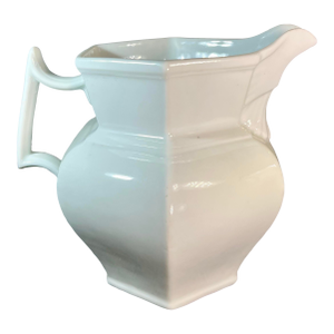 19th Century White Ironstone Pitcher