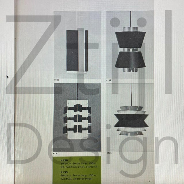 Orange Pendant 4101 by by by J.J.M. Hoogervorst for Anvia, 1960s For Sale - Image 12 of 13