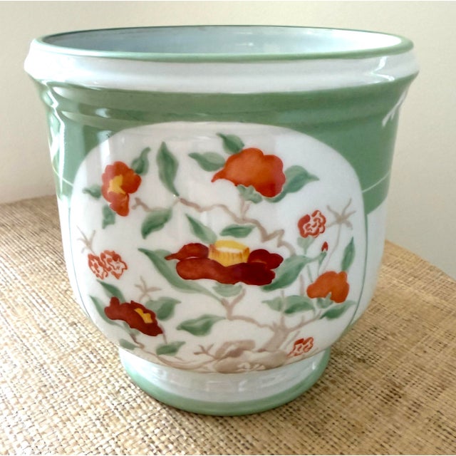 Mid 20th Century Tiffany & Co Hand Painted French Cachepot For Sale - Image 5 of 10