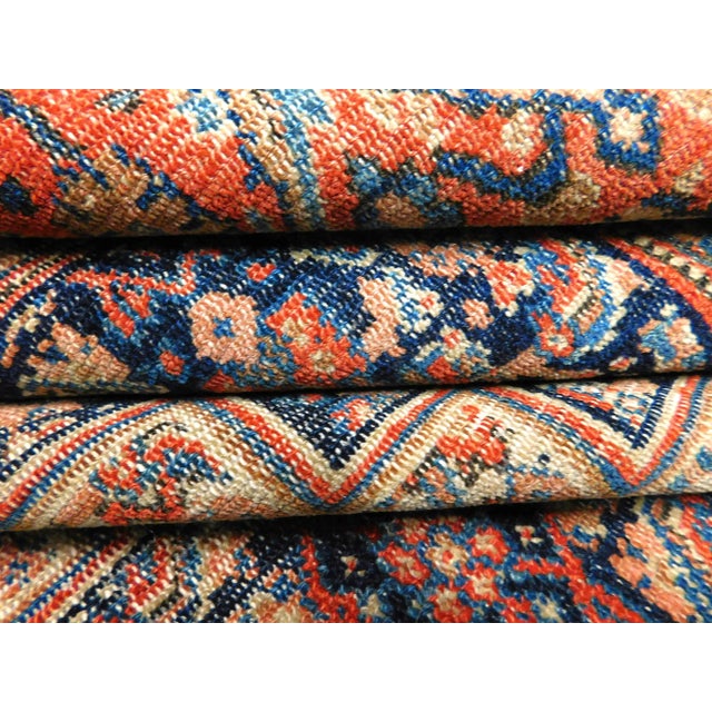 Antique Hand Knotted Persian Senneh Area Rug - 4'2"x 6'2" For Sale - Image 11 of 12