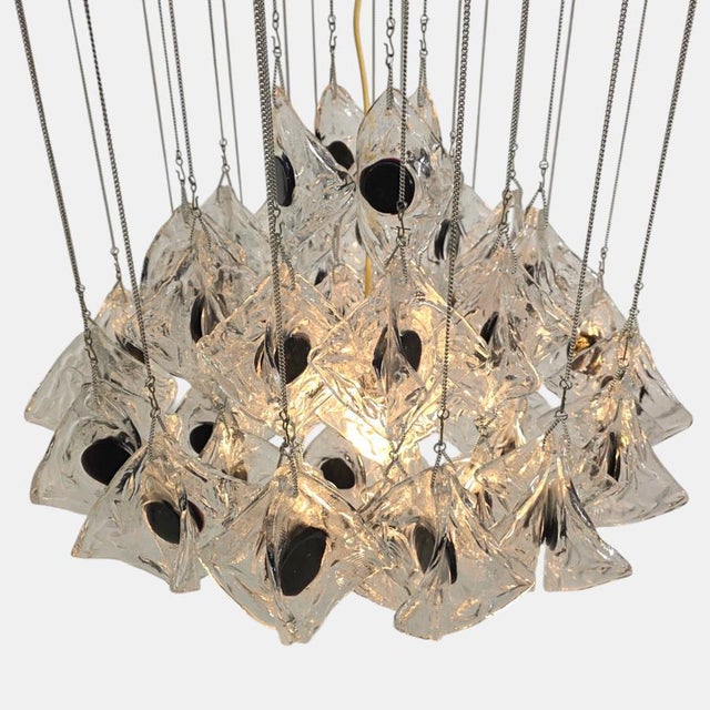 Murano Glass Chandelier from Mazzega, Italy, 1960s For Sale - Image 6 of 11