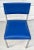 Metal Vintage Bright Blue and Steel Modern Chair For Sale - Image 7 of 12