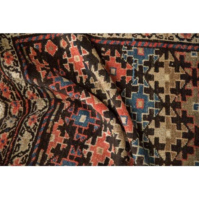 1920s Antique Fragment Kurdish Malayer Rug Runner - 2'11" X 8'6" For Sale - Image 5 of 11