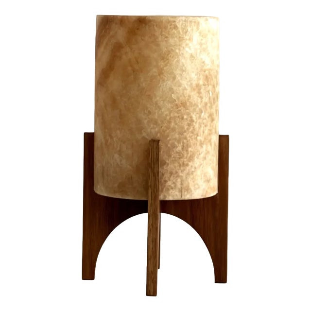 Comet No. 0207 Hand-Carved Alabaster Table Lamp by Material Lights For Sale