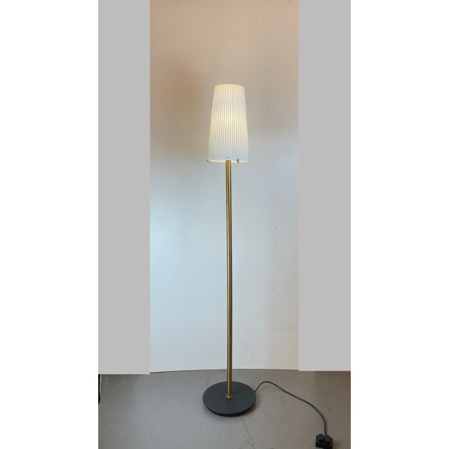 Black Murano Floor Lamp attributed to Aureliano Toso, Italy, 1980s For Sale - Image 8 of 17