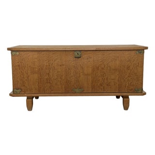 Scandinavian Modern Oak Chest from Henning Kjærnulf, Denmark, 1960s For Sale