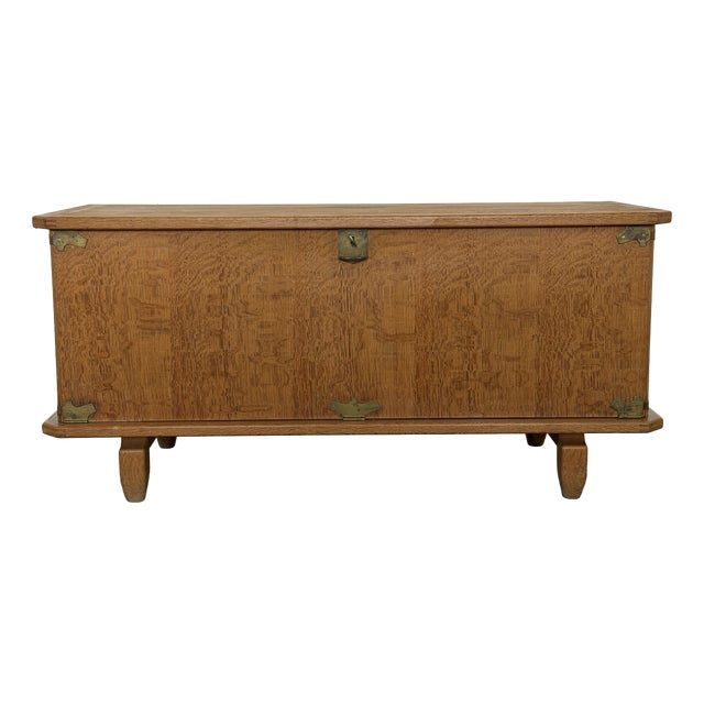 Scandinavian Modern Oak Chest from Henning Kjærnulf, Denmark, 1960s For Sale