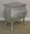 High Quality Silver Painted Bombe Chest with Dovetailed Drawers
