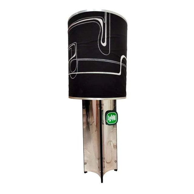 Black Floor Lamp by Pierre Cardin for Sciolari, 1970s For Sale - Image 8 of 9