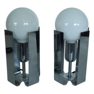 Vintage Bilia Table Lamps by Claudio Salocchi for Lumenform, Italy, 1970s, Set of 2 For Sale