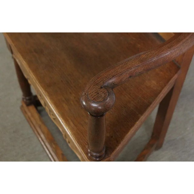 Set of Renaissance Style Caquetoires Armchairs in Blond Oak, Late 19th Century For Sale - Image 10 of 18