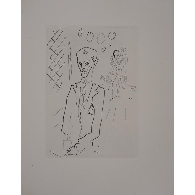 Jean Cocteau, The Count of Orgel's Ball, The Croupier, Original Engraving For Sale - Image 6 of 6