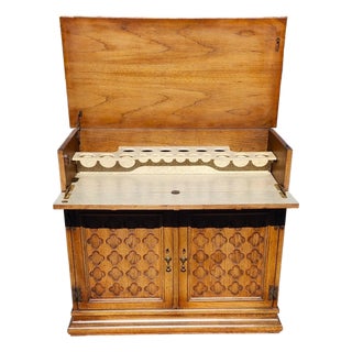 Vintage Hidden Bar Cabinet For Sale