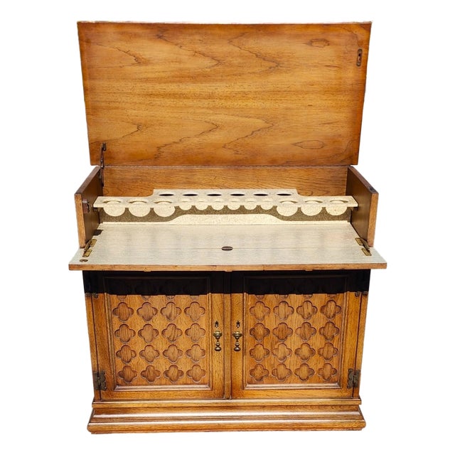 Vintage Hidden Bar Cabinet For Sale