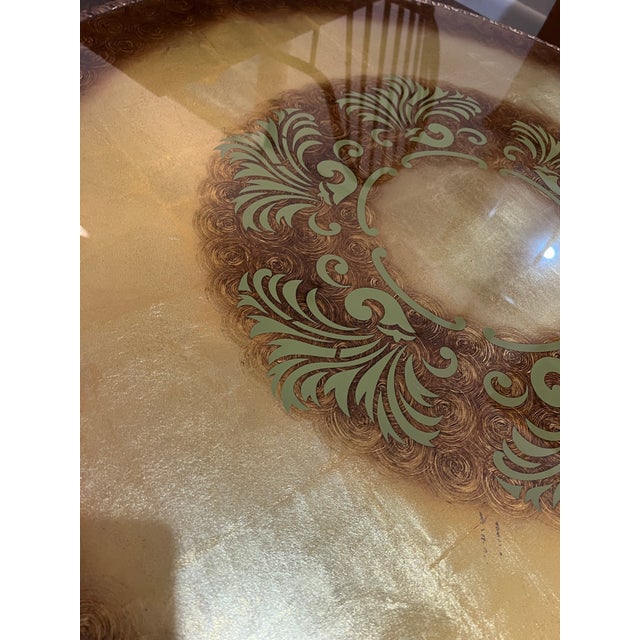 Gold 1950s Rococo Hollywood Regency Gold Painted Coffee Table For Sale - Image 8 of 8