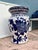 Late 20th Century Blue & White Ceramic Asian Garden Stool or Plant Stand For Sale - Image 9 of 10