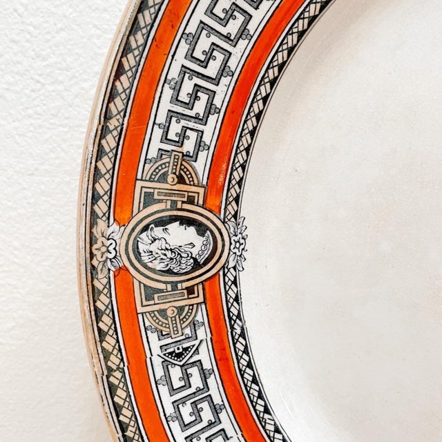 19th Century Antique English Staffordshire Oval Earthenware Platter For Sale - Image 4 of 10