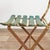 Antique French Folding Slatted Garden Bistro Chairs, 1920s, Set of 2 For Sale - Image 6 of 15