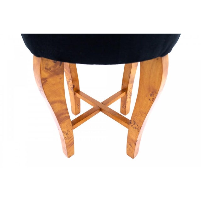 1940s Art Deco Stool, Poland, 1940s For Sale - Image 5 of 7
