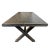 Vintage Black X Worn Elm Dining Table For Sale - Image 4 of 8