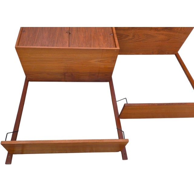 1950 Poul Cadovius Design Wall Mounted Shelf Modular Royal System Teak Cado Unit For Sale - Image 12 of 16