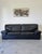 Black Vintage Sofa in Black Patinated Leather from Roche Bobois, 1980s For Sale - Image 8 of 8