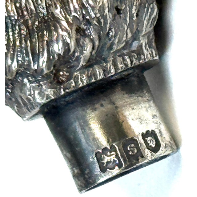 Pair Edwardian Sterling Terrier Salt & Pepper London, Jonathan Howell, 1906/1913 For Sale In West Palm - Image 6 of 18