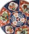 Ceramic Vintage Japanese Porcelain Colorful Floral Imari Platter, Marked For Sale - Image 7 of 10