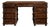 British Colonial Faux Luggage Campaign-Style Kneehole Desk For Sale