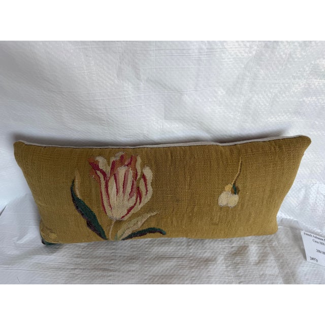 Circa 1850 French Aubusson Tulip & Blossom Pillow For Sale In Los Angeles - Image 6 of 7