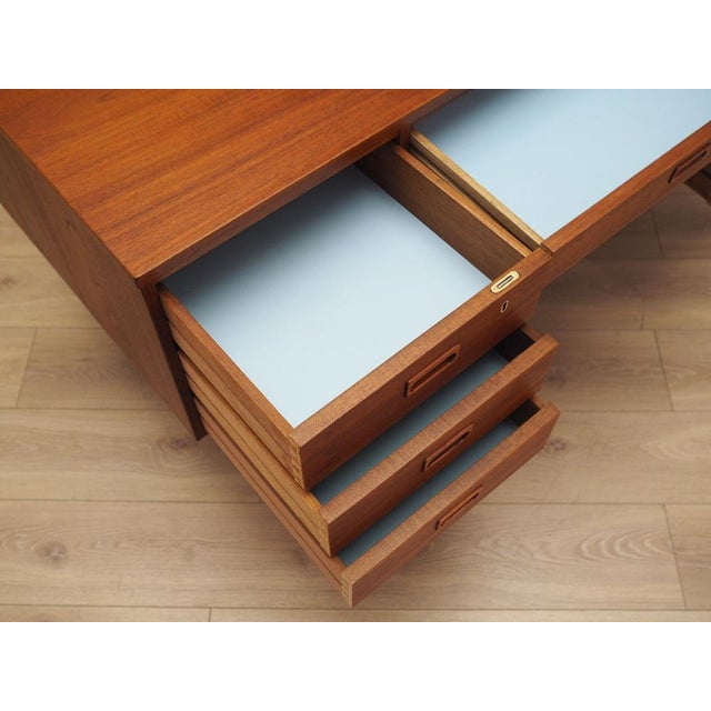 Danish Teak Desk, 1970s For Sale - Image 9 of 12