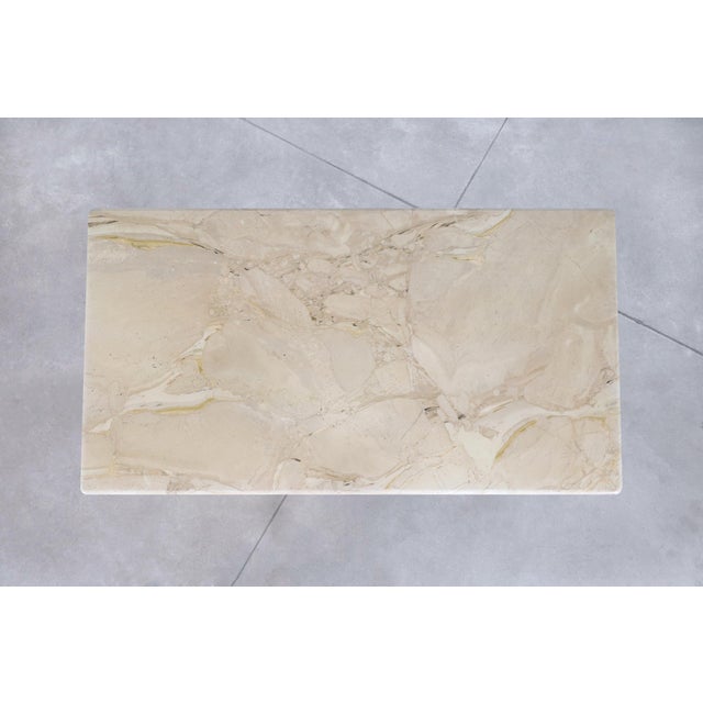 Italian Modern Breccia Oniciata Marble Dining Table With Bullnose Edge For Sale - Image 9 of 12