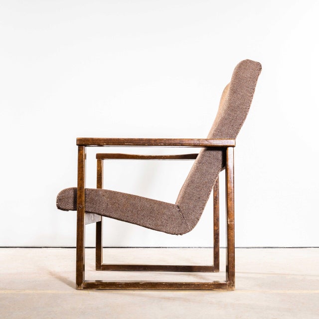 1950s Vintage Cube Lounge Chair, 1950s For Sale - Image 5 of 11