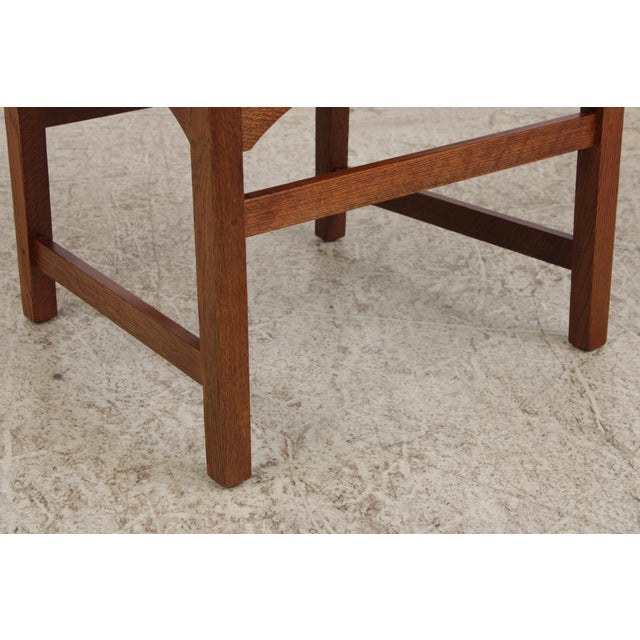 Stickley Mission Oak Harvey Ellis Armchair For Sale - Image 9 of 18